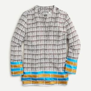 Jcrew silk tunic blouse
